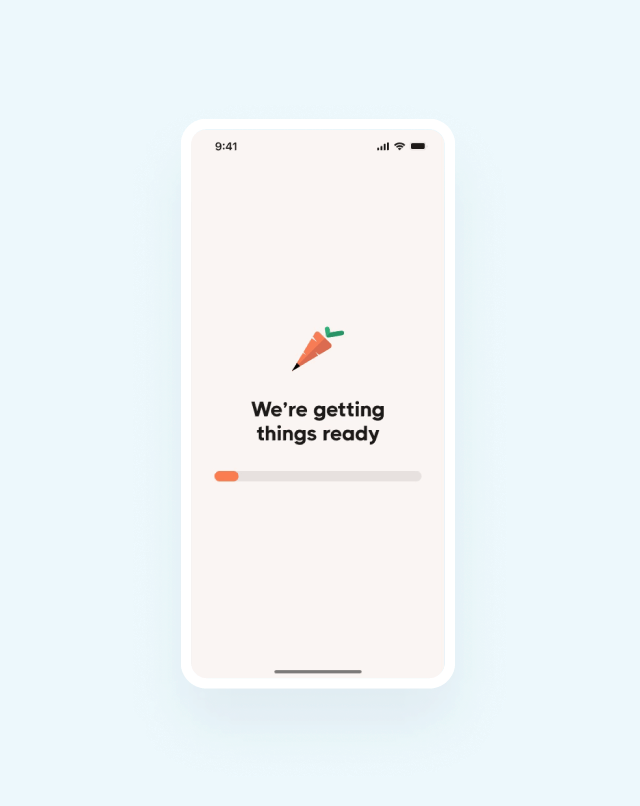 Animated Dangle interaction for choosing and redeeming a reward