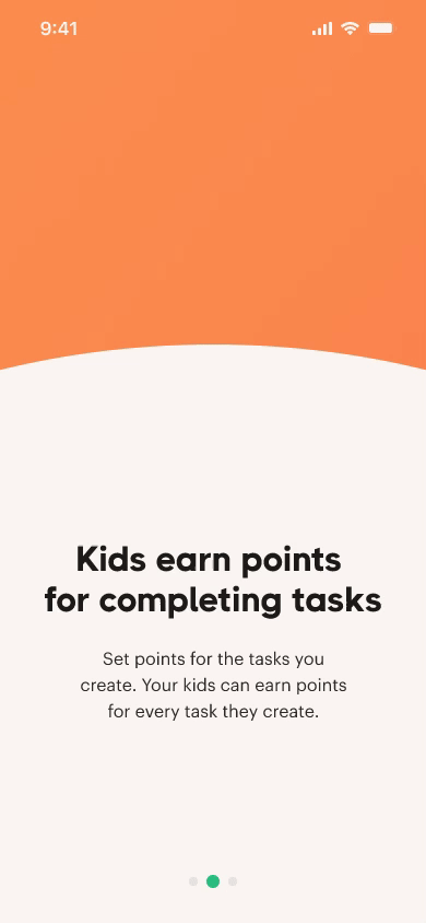 Animated Dangle onboarding screen explaining tasks and rewards