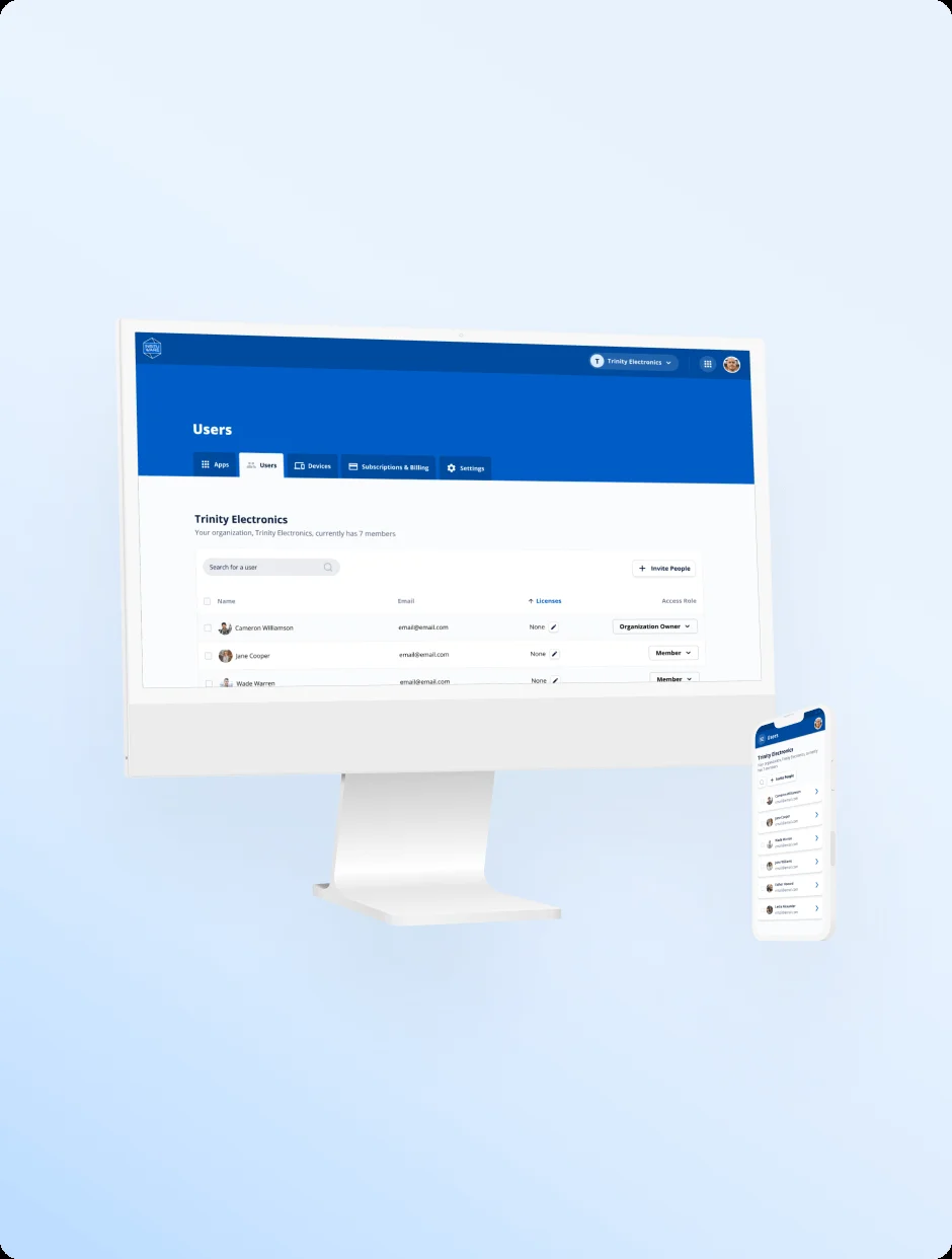Insituware mobile app screen for material diagnostics, first in a series of refined UI mockups