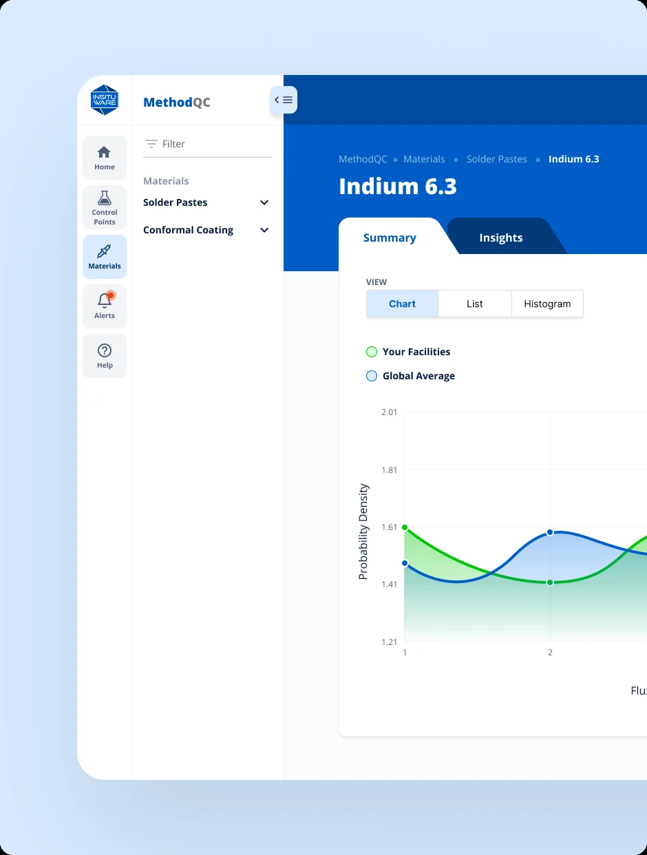 Insituware mobile app settings and device management screen