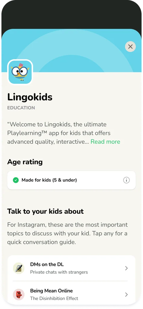 Screenable educational guidance screen 1 helping parents stay informed