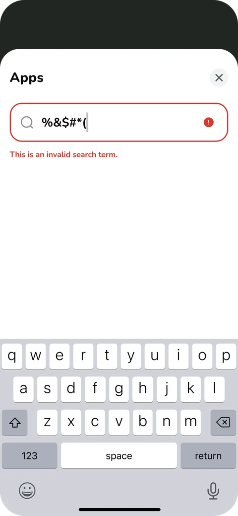 Screenable app search and review screen 7