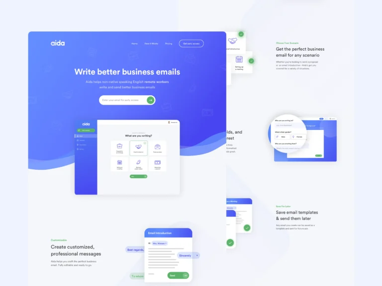 Fintech product UI mockup