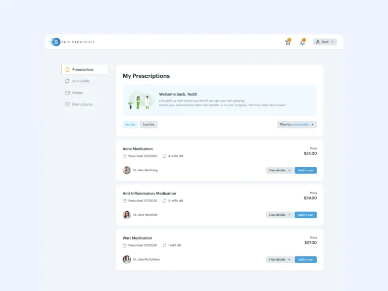 Design system components mockup