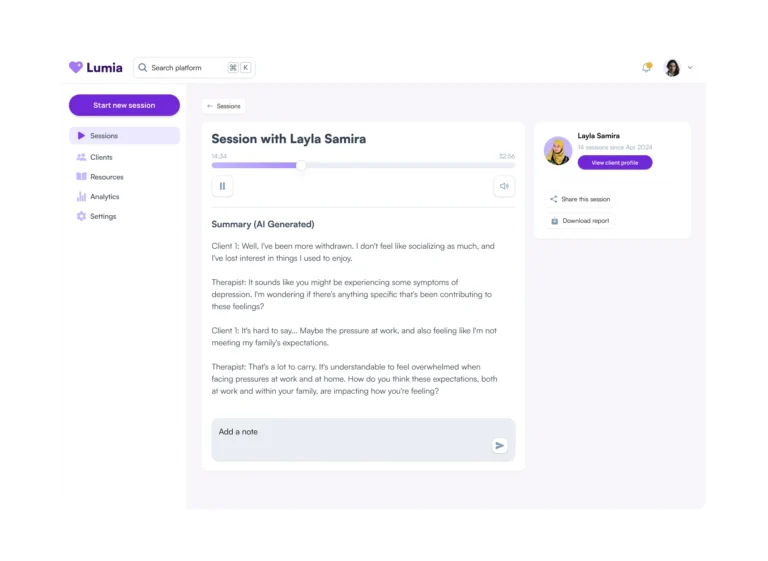 Lumia Therapy Platform