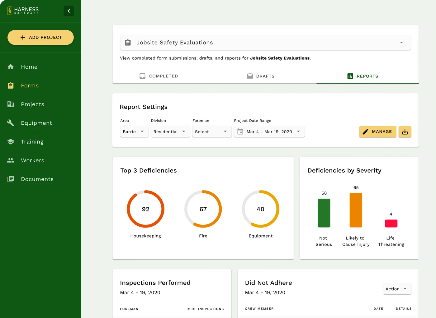 Safetyhq Dashboard